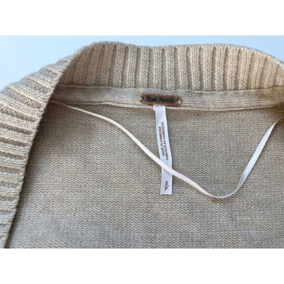 Free People Orion A Line Tunic Sweater Neutral Size Small - Picture 7 of 9